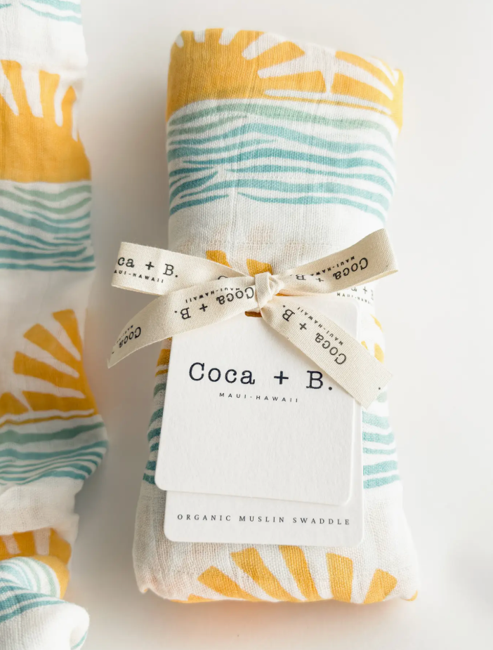 Sun + Wave Baby Swaddle