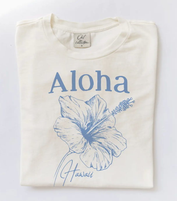 Aloha Hawaii Mineral Graphic Top