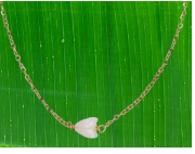 Single Pikake Flower Gold Necklace