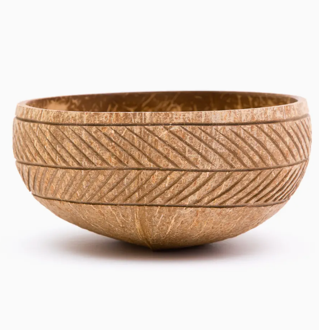 Feather Coconut Bowl