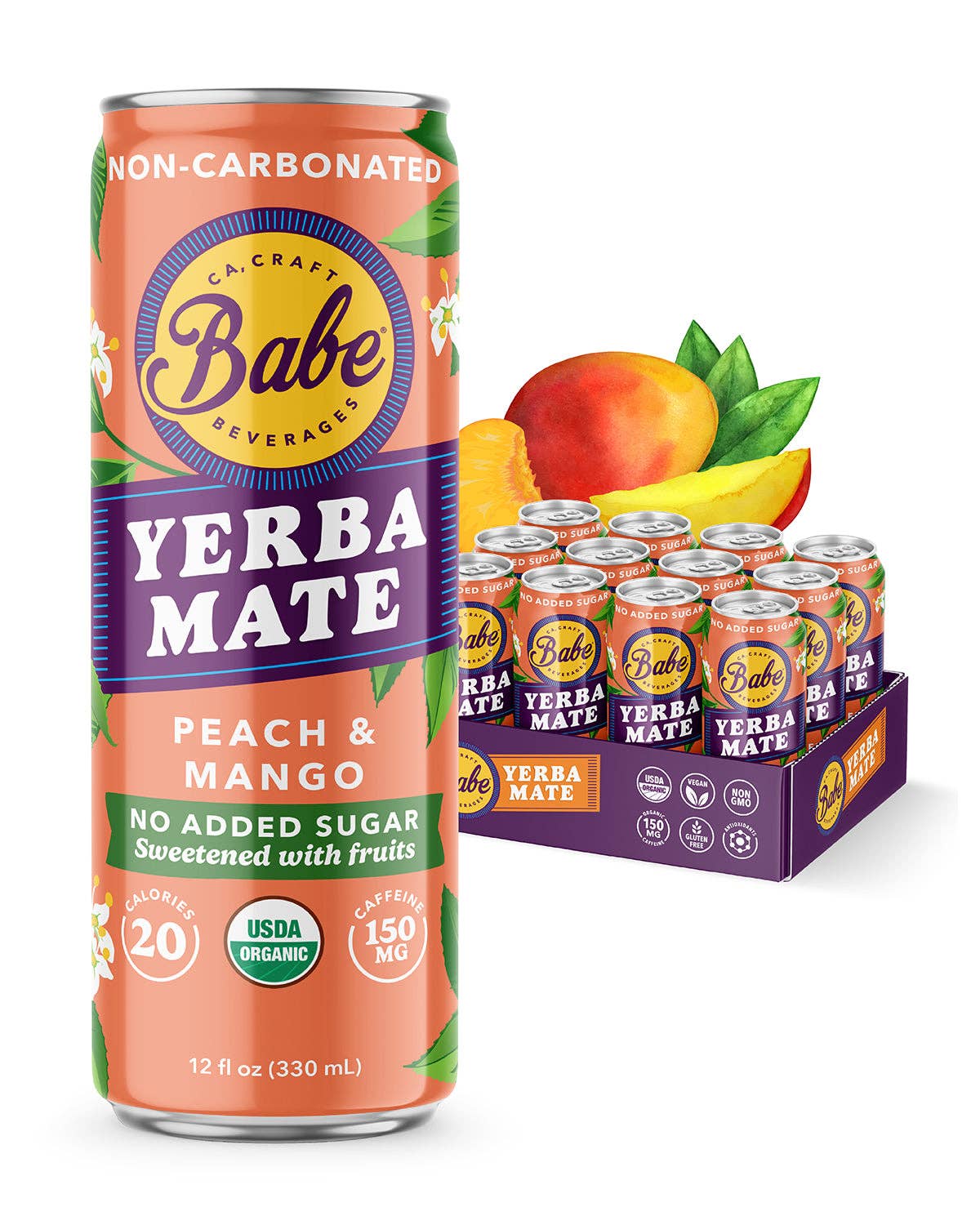 Yerba Mate Peach Mango 12 oz