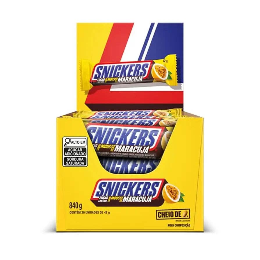 Snickers Mousse De Maracuja Passion Fruit (Brazil) - 42g case of 20