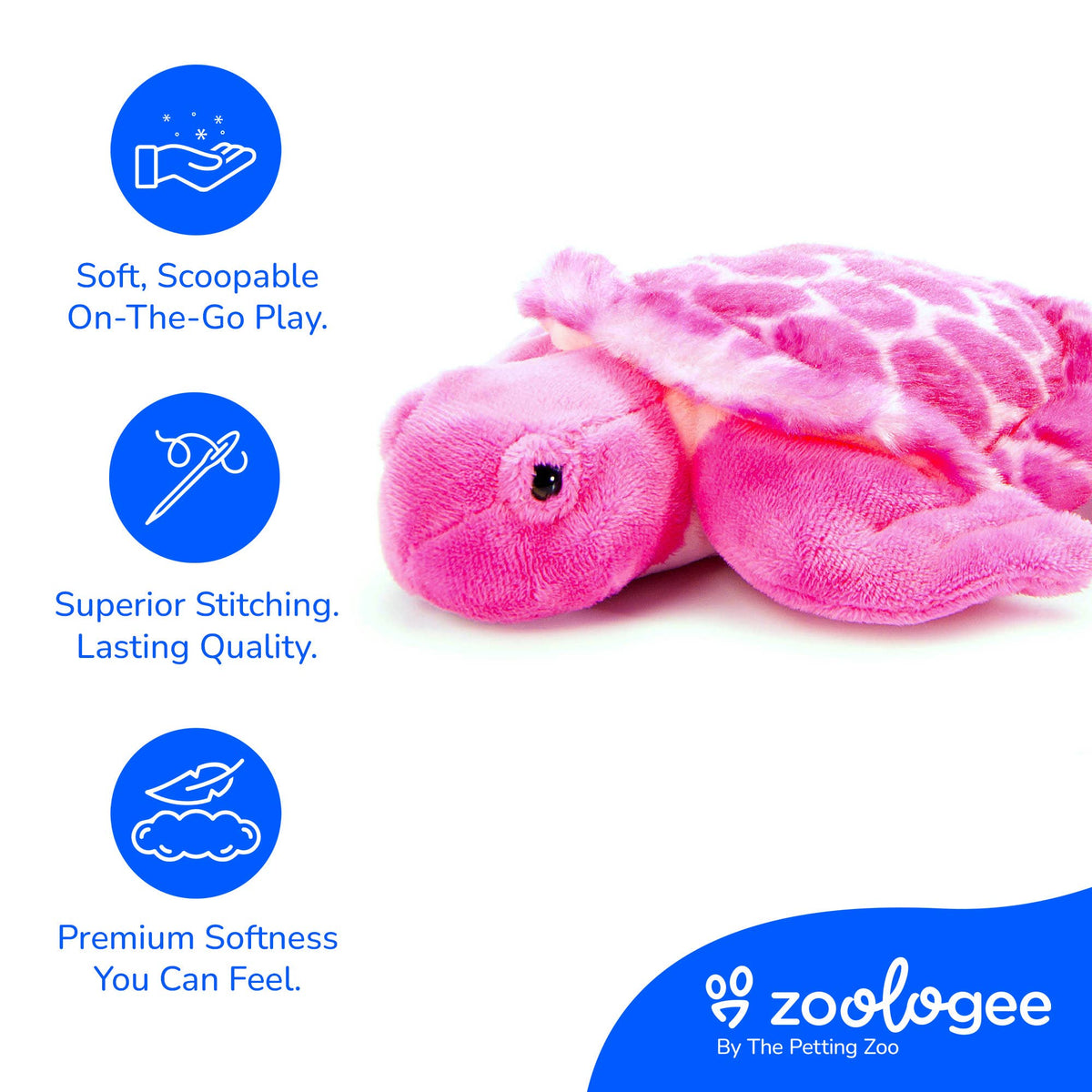 Scoopz Pink Sea Turtle Small 8" (20cm)