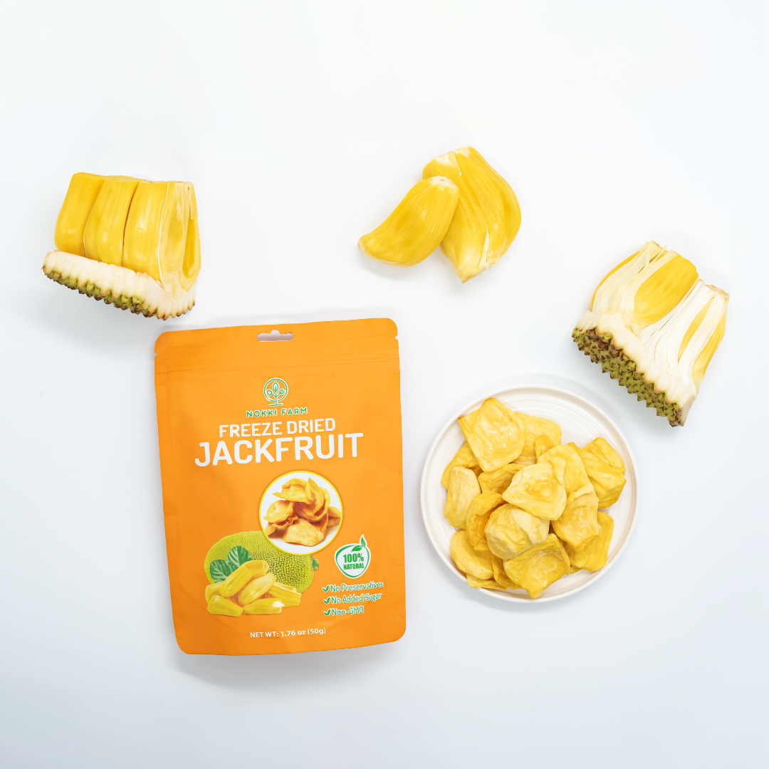 NOKKI FARM Freeze Dried Jackfruit Crisps - No added sugar