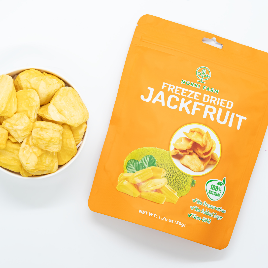 NOKKI FARM Freeze Dried Jackfruit Crisps - No added sugar