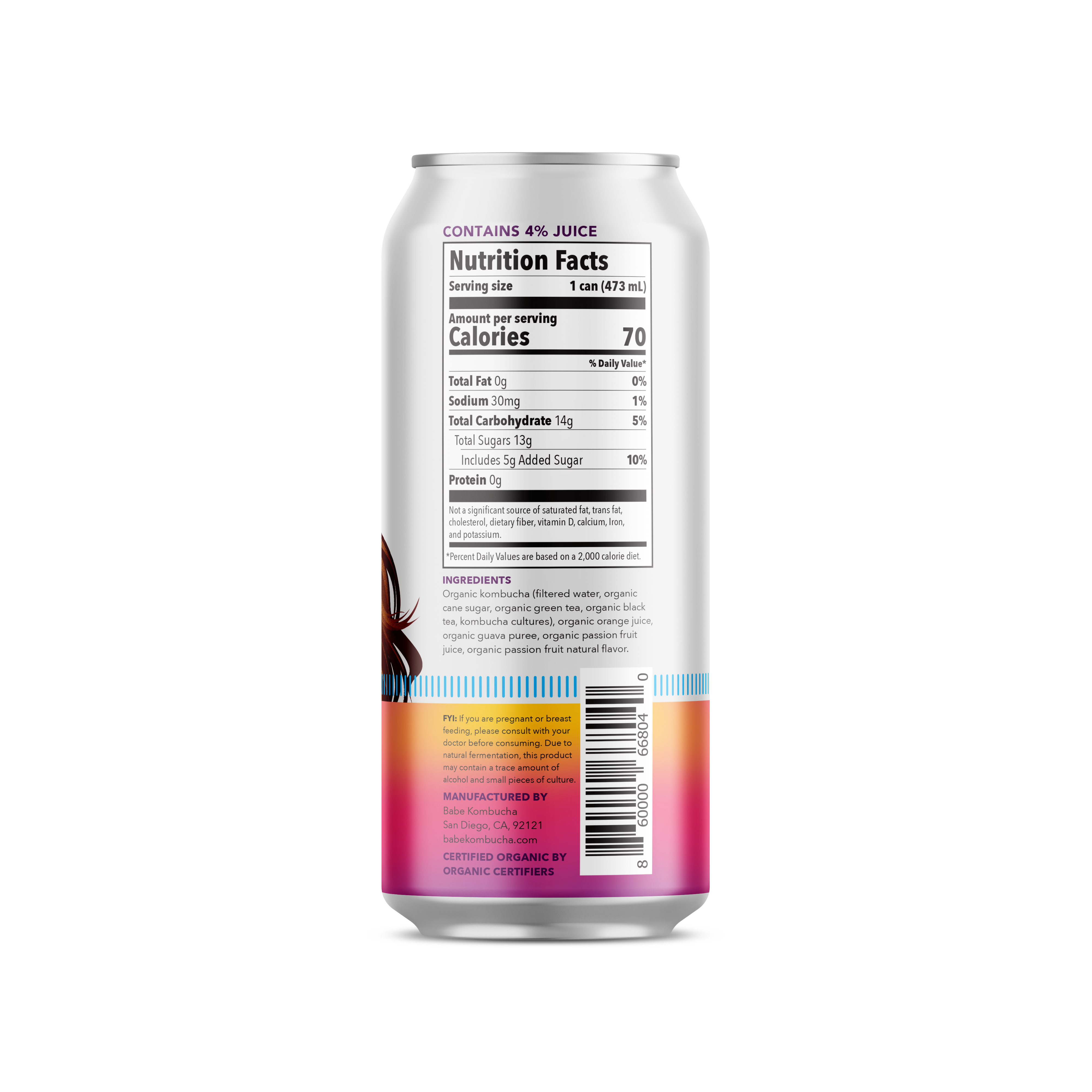 Hawaiian POG Kombucha - (Passion Fruit, Guava)