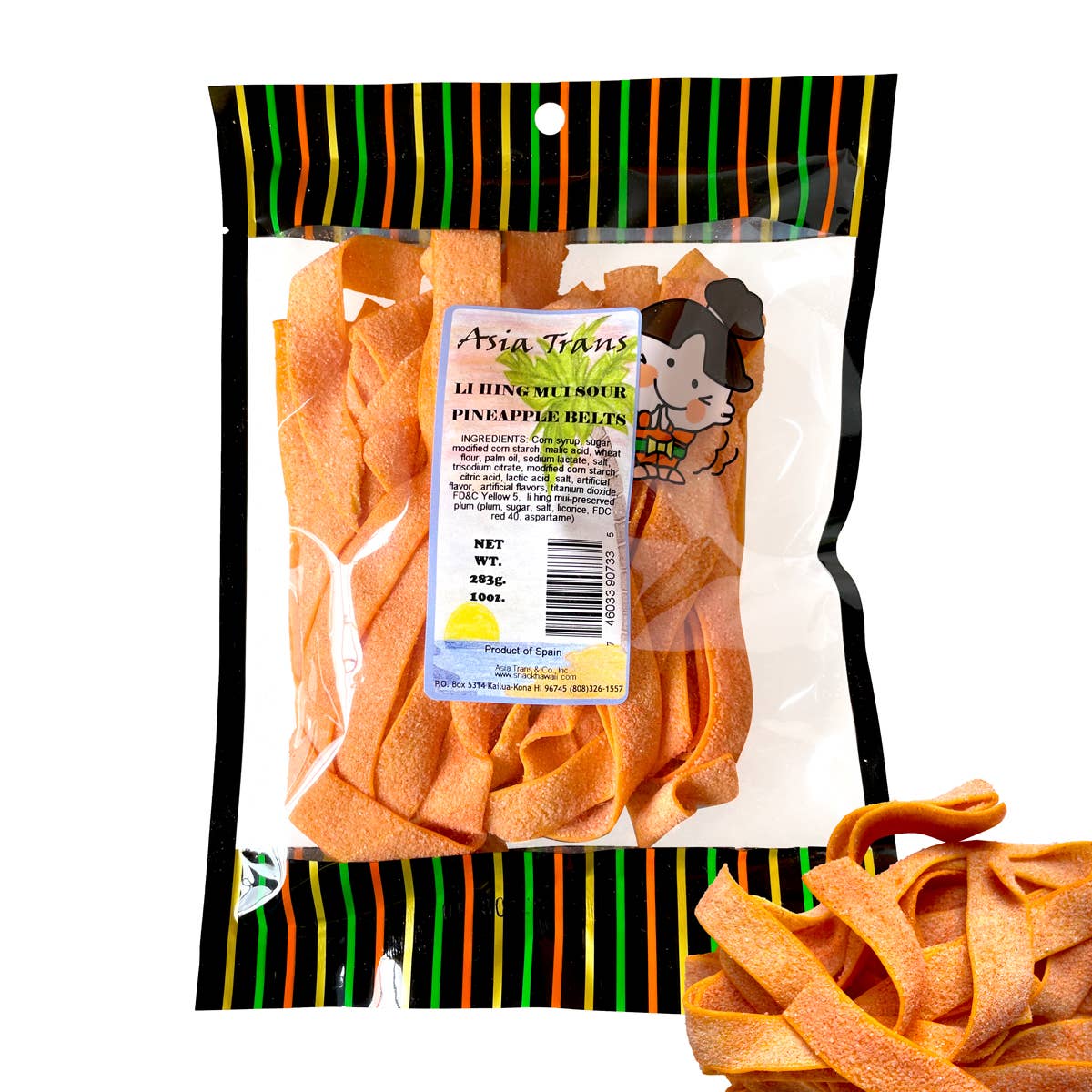 Li Hing Mui Sour Pineapple Belts