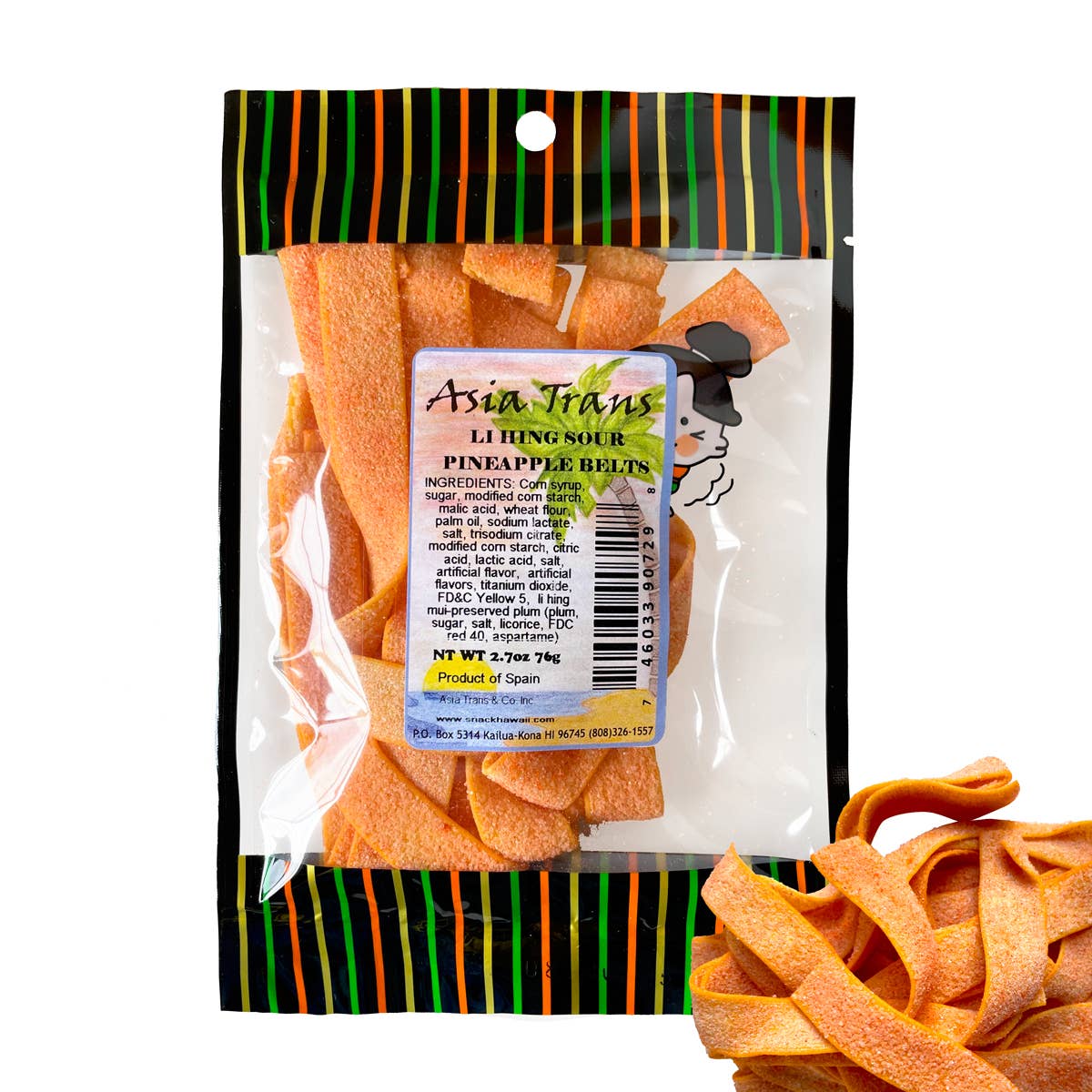 Li Hing Mui Sour Pineapple Belts