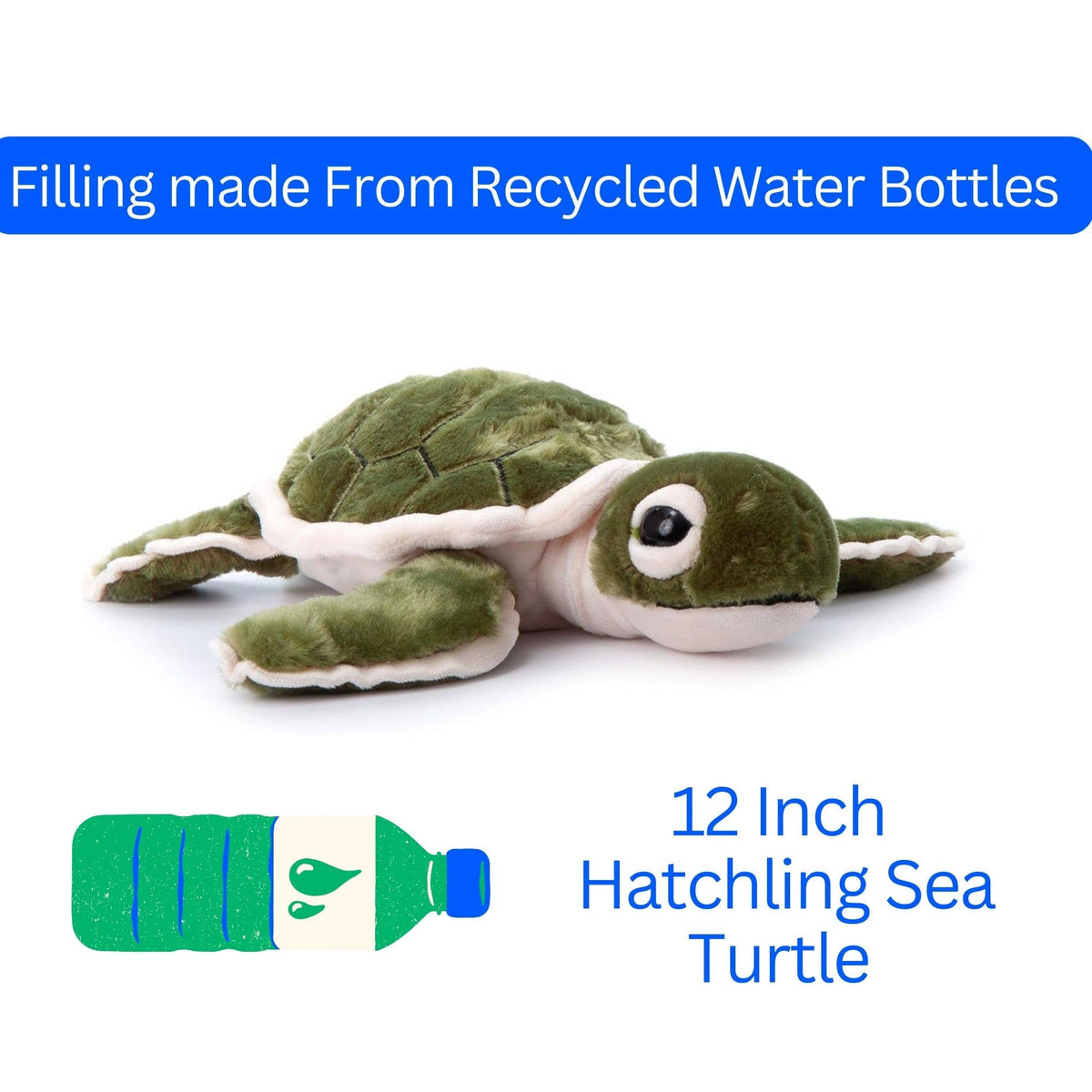 12" (30cm) Hatchling Sea Turtle Sea life Stuffed Plush