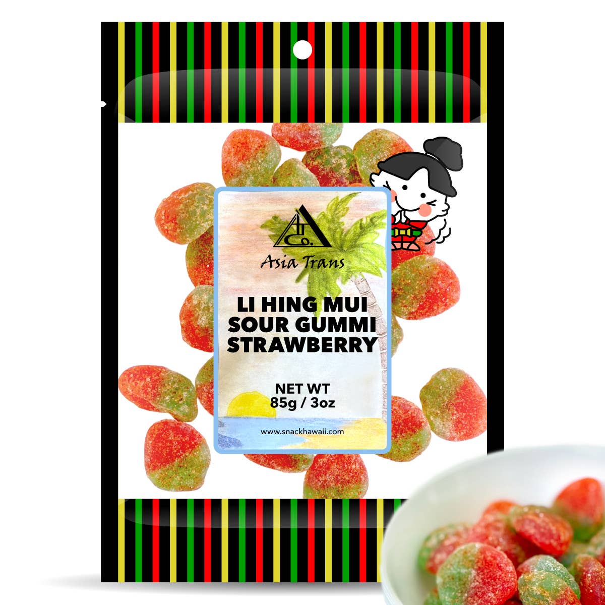 Li Hing Mui Sour Gummi Strawberry