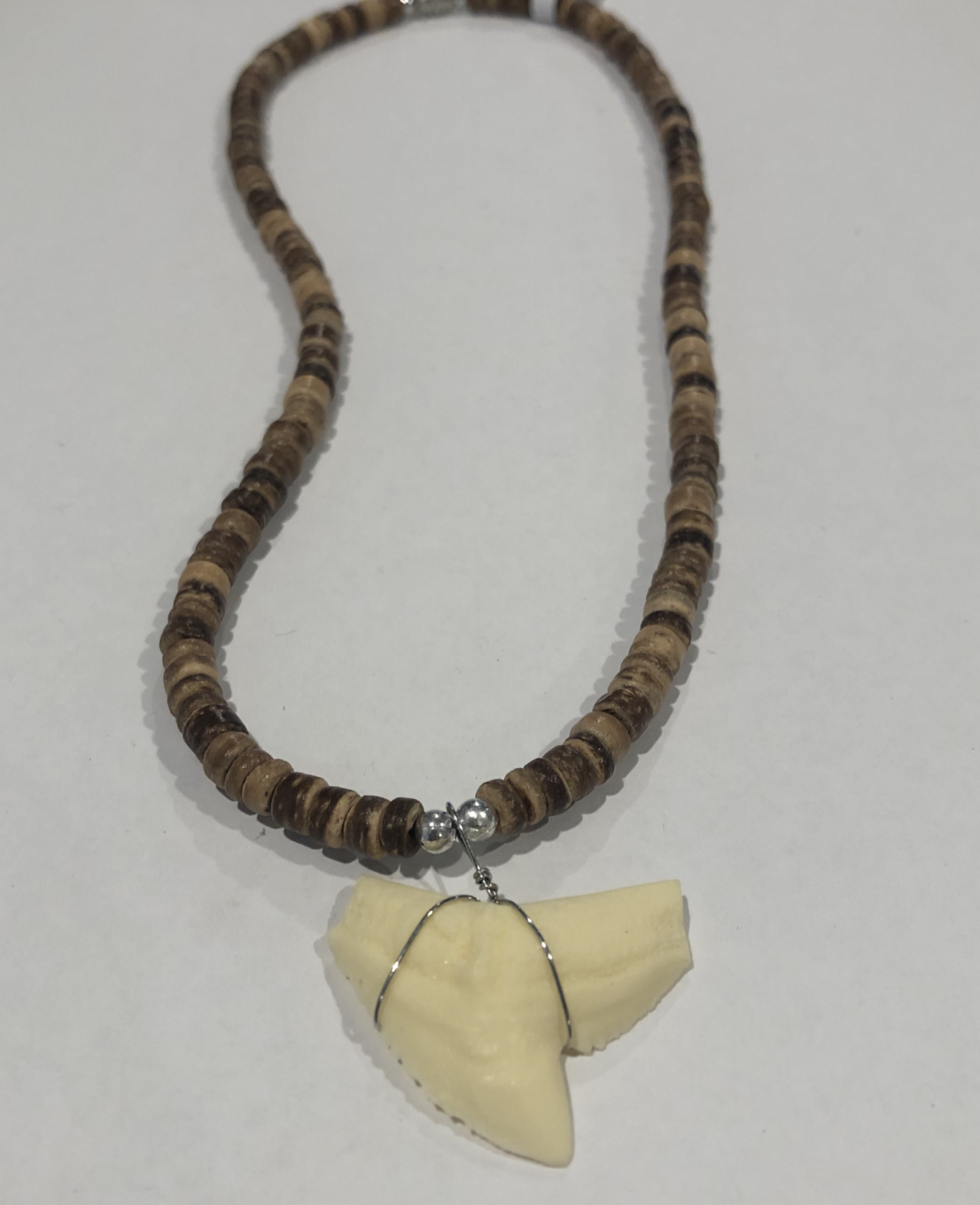 Beaded Large Shark Tooth Necklace