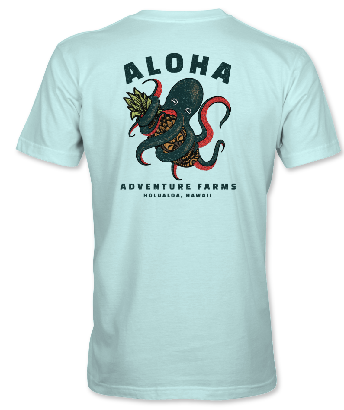 Octopus Aloha Adventure Farms T-Shirt