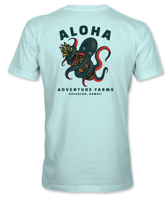 Octopus Aloha Adventure Farms T-Shirt