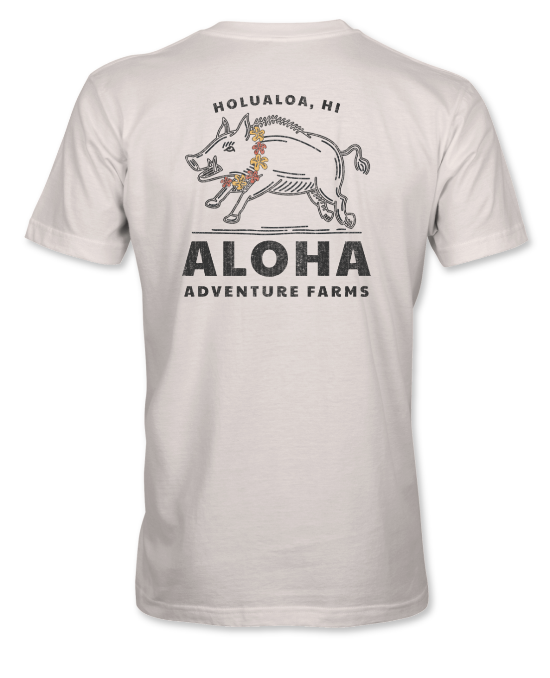 Aloha Adventure Farms Boar with Lei T-Shirt