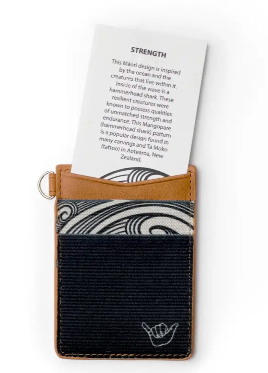 Black Shaka Tribe Leather Wallet