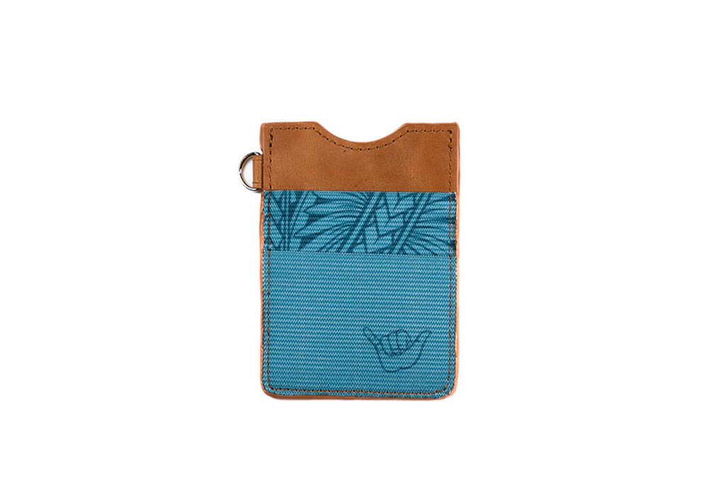 Blue Shaka Tribe Leather Wallet