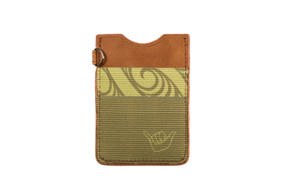 Green Shaka Tribe Leather Wallet