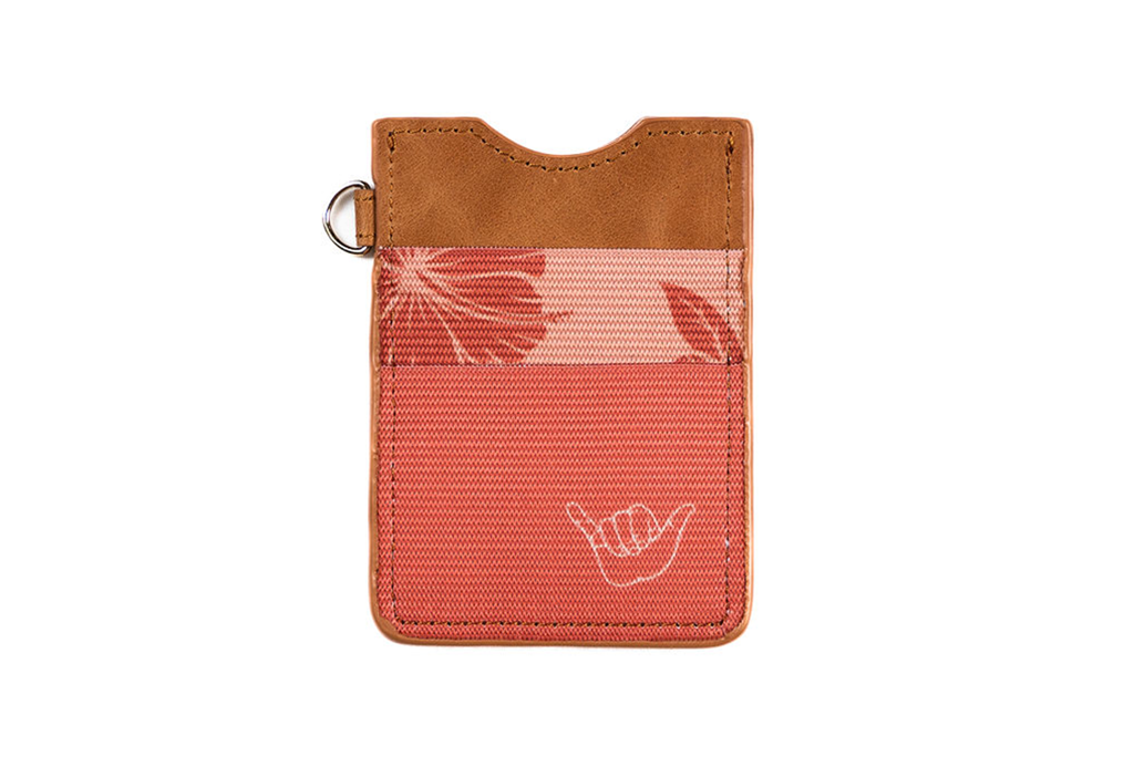 Pink Shaka Tribe Leather Wallet