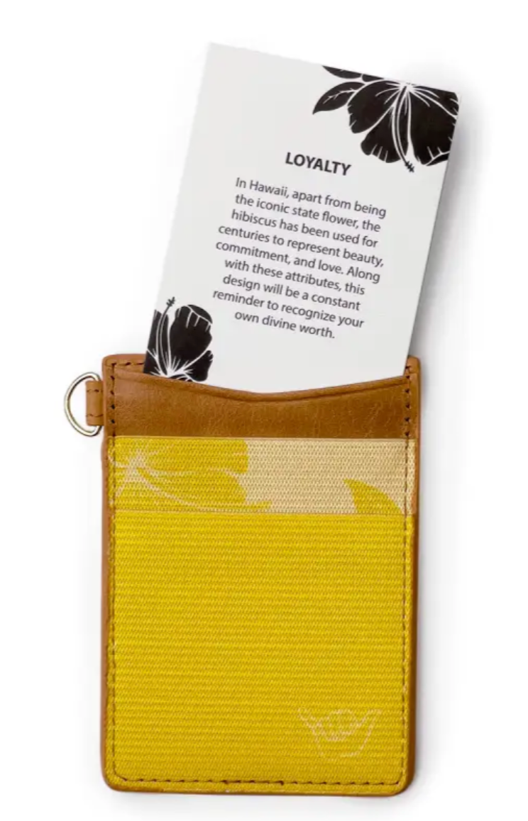 Yellow Shaka Tribe Leather Wallet