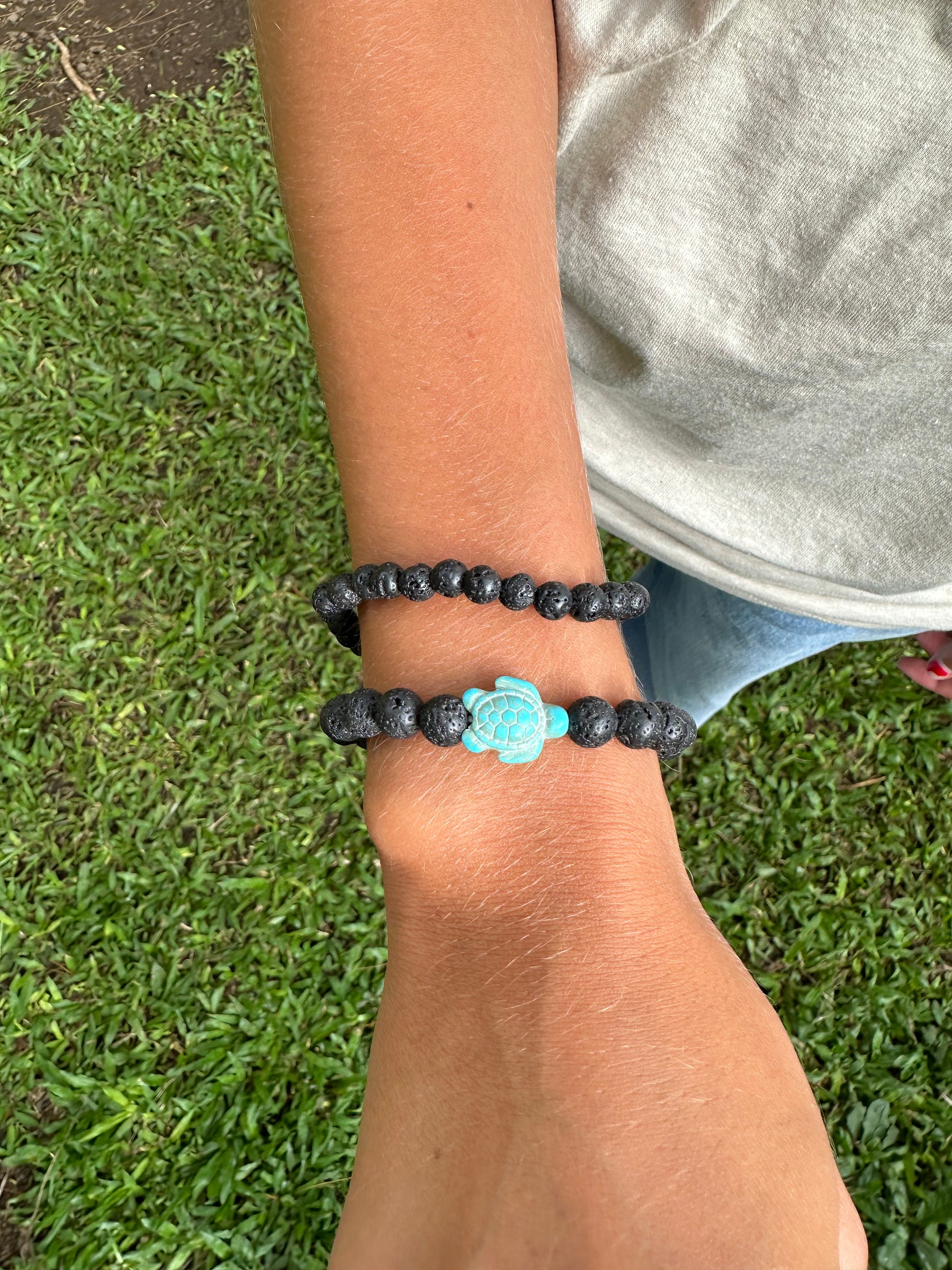 Lava Rock Beaded Bracelet