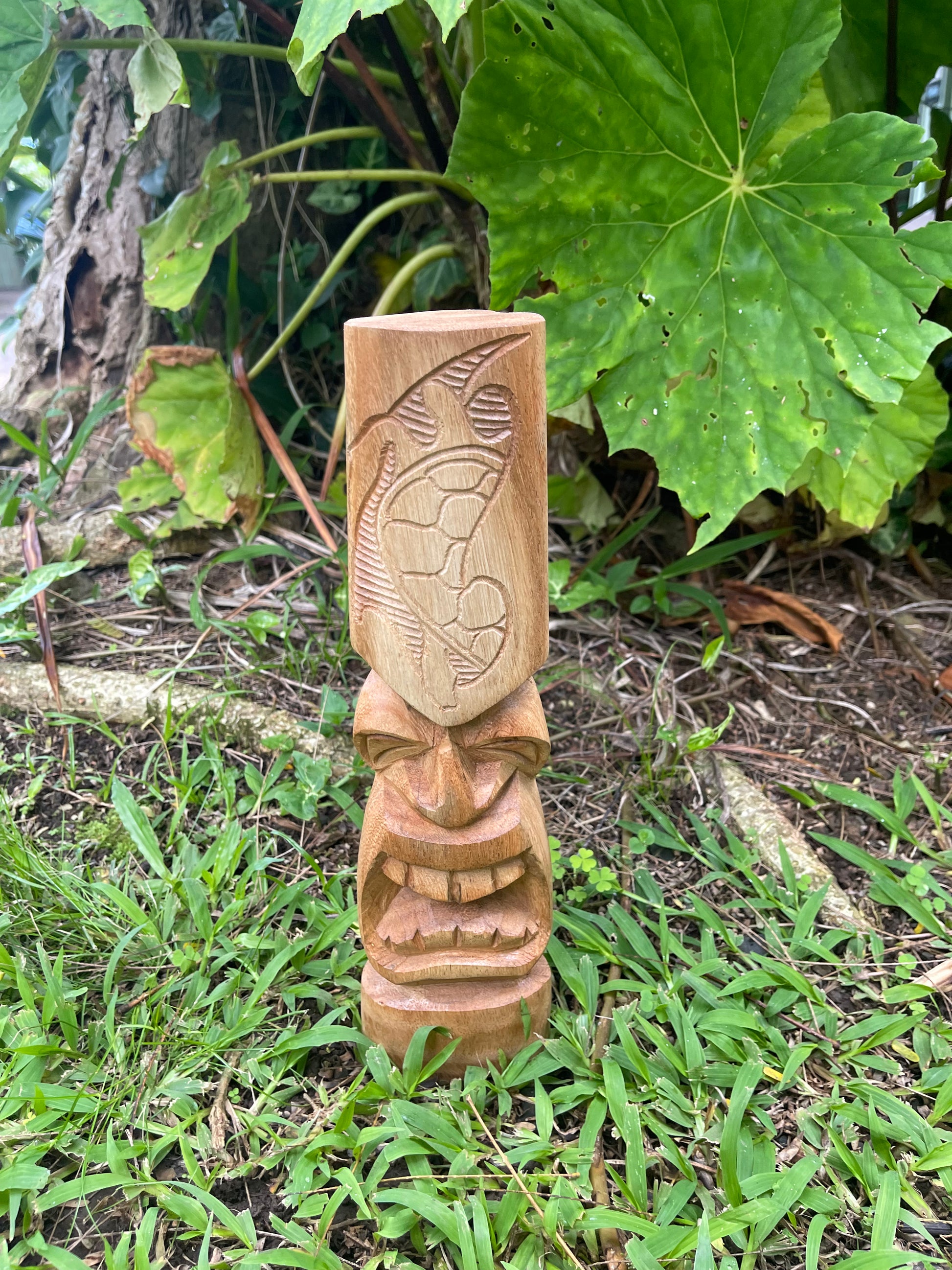 Protector Tiki with Sea Turtle Design