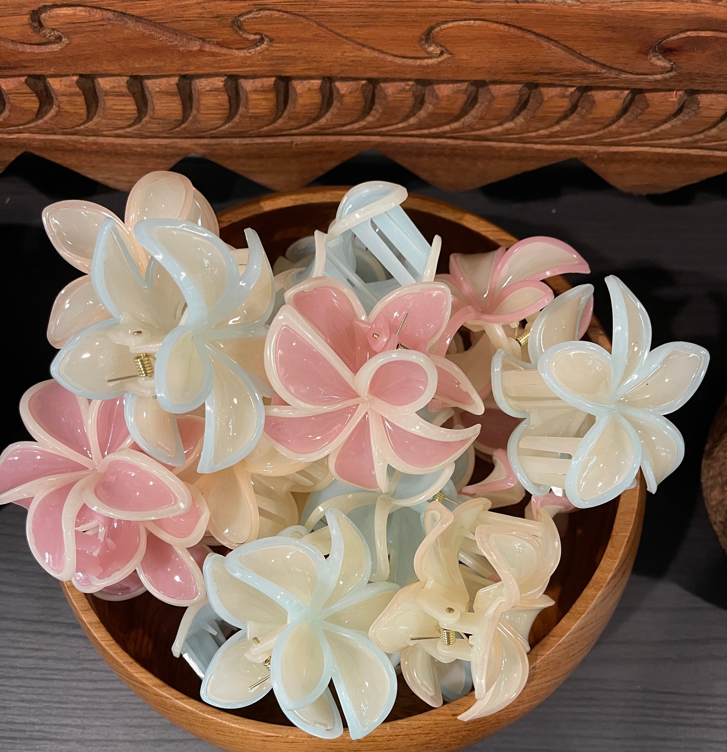 Plumeria Hair clip