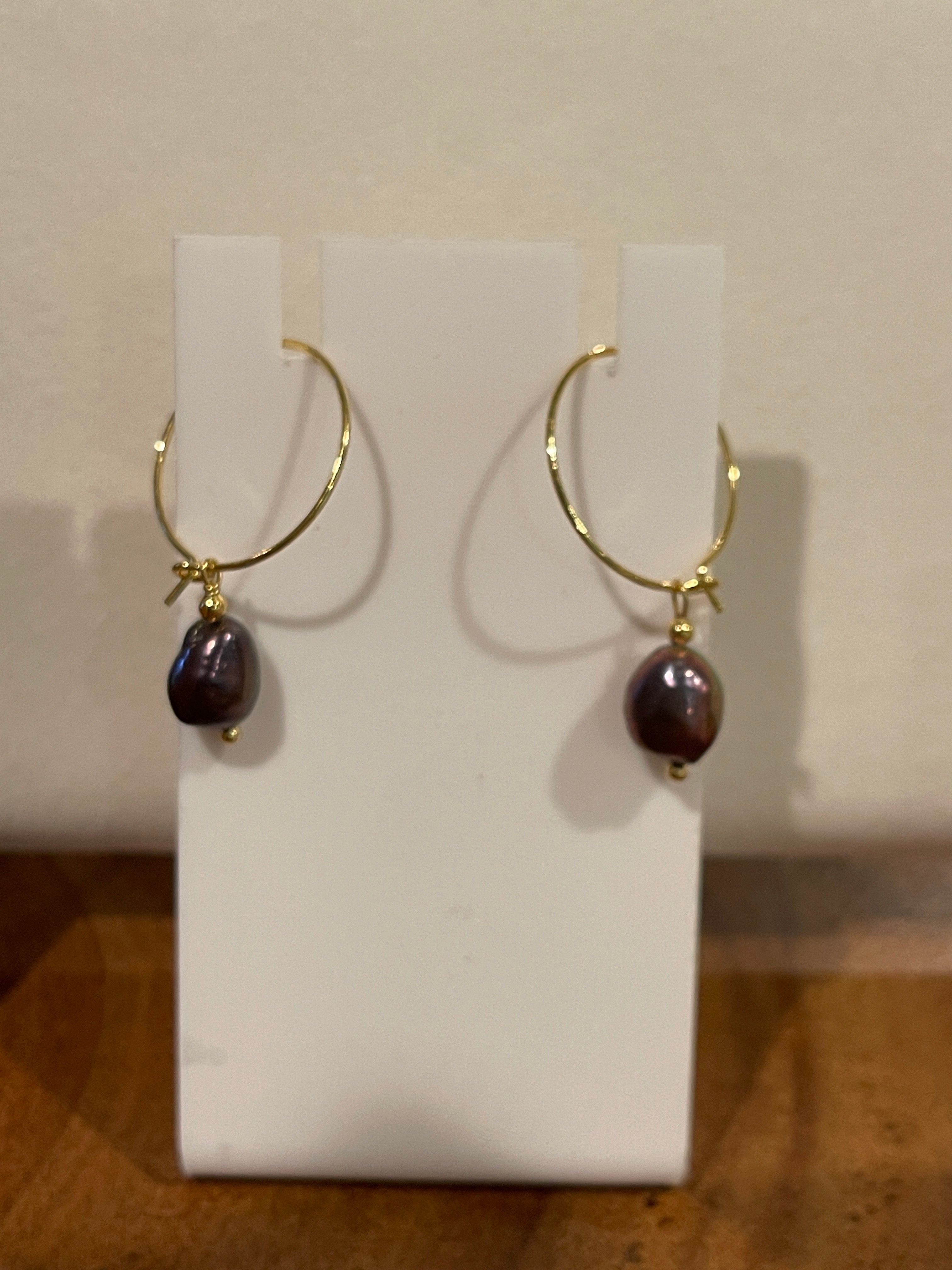 Freshwater pearl earrings
