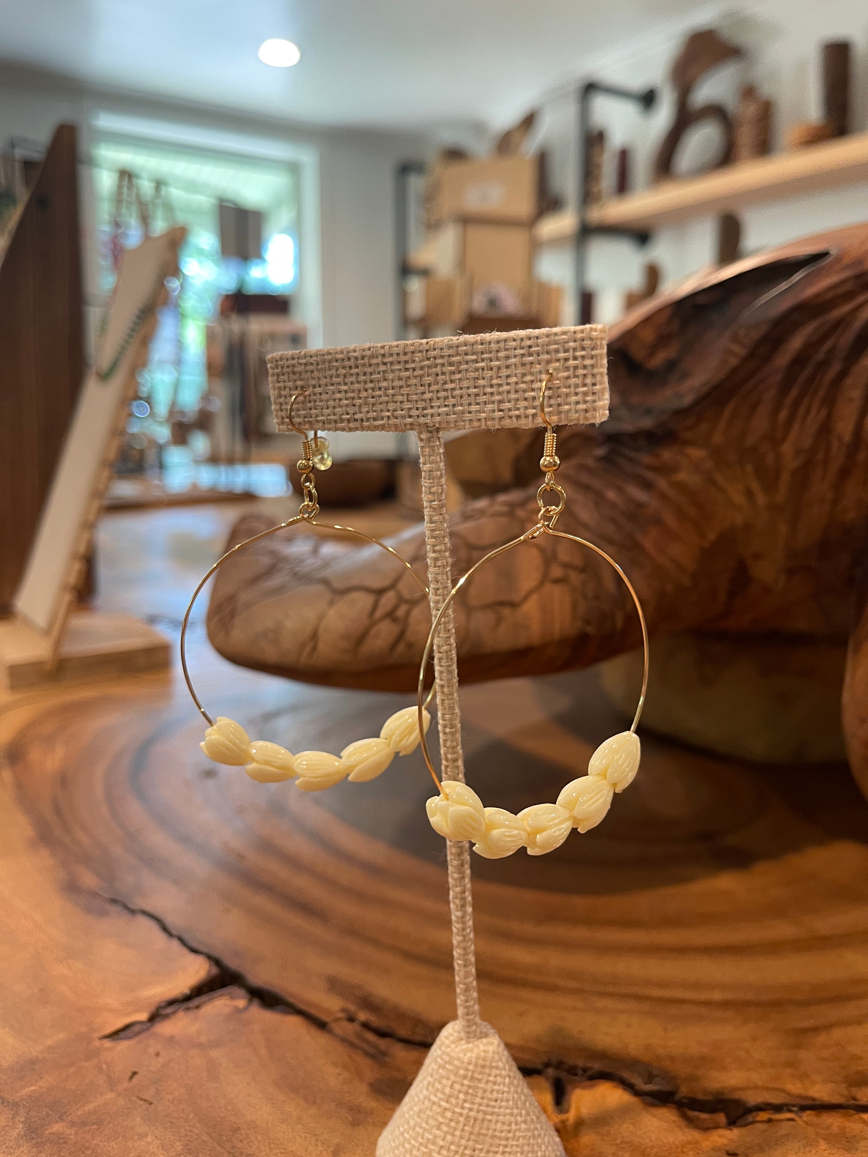 Pikake Hoop earrings