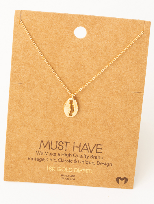 Gold Dainty Cowrie Necklace