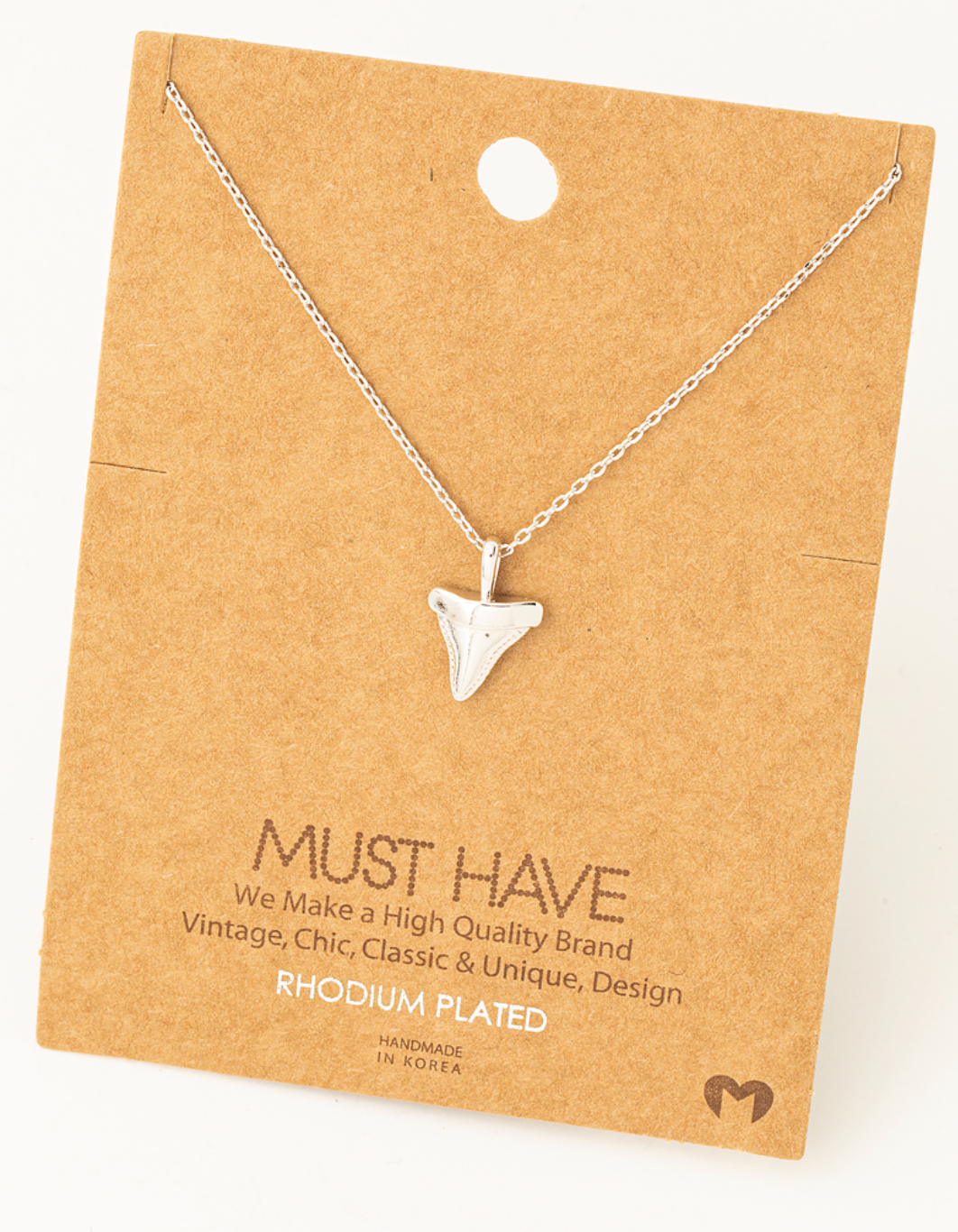 Silver Shark Tooth Necklace