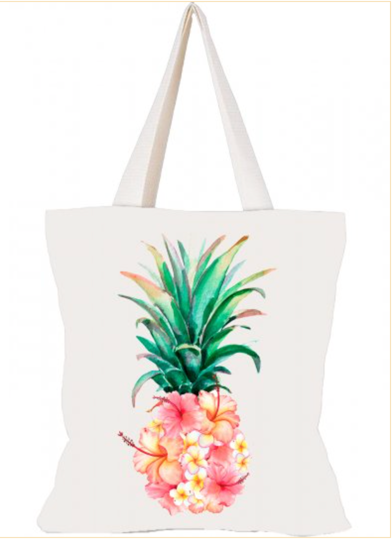 Hawaiian Pineapple Tote Bag