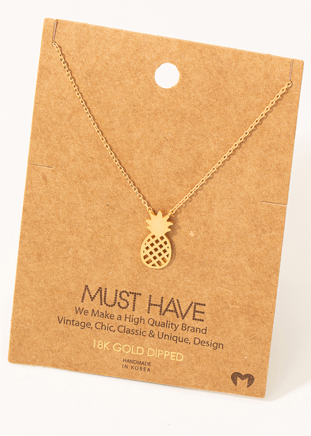 Gold Pineapple Necklace