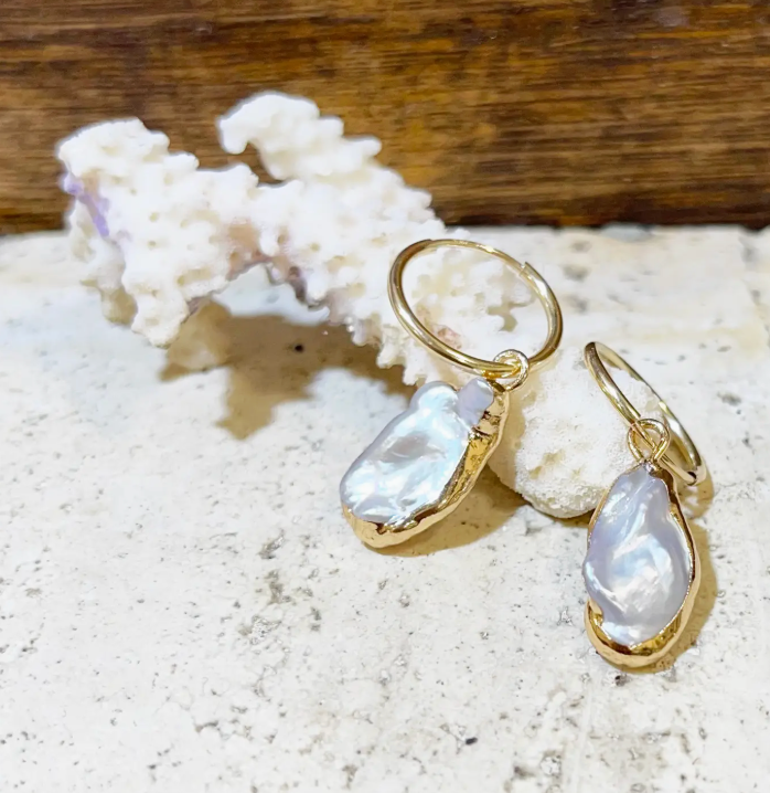 Keshi Pearl Earrings