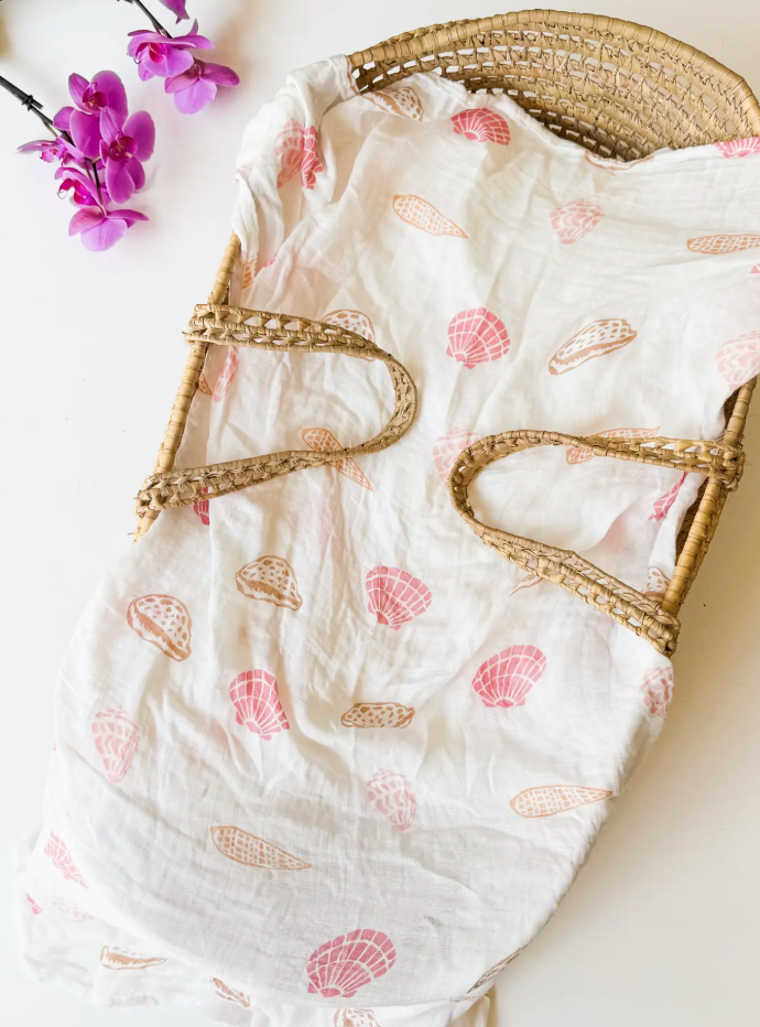 Seashell Baby Swaddle | Coastal