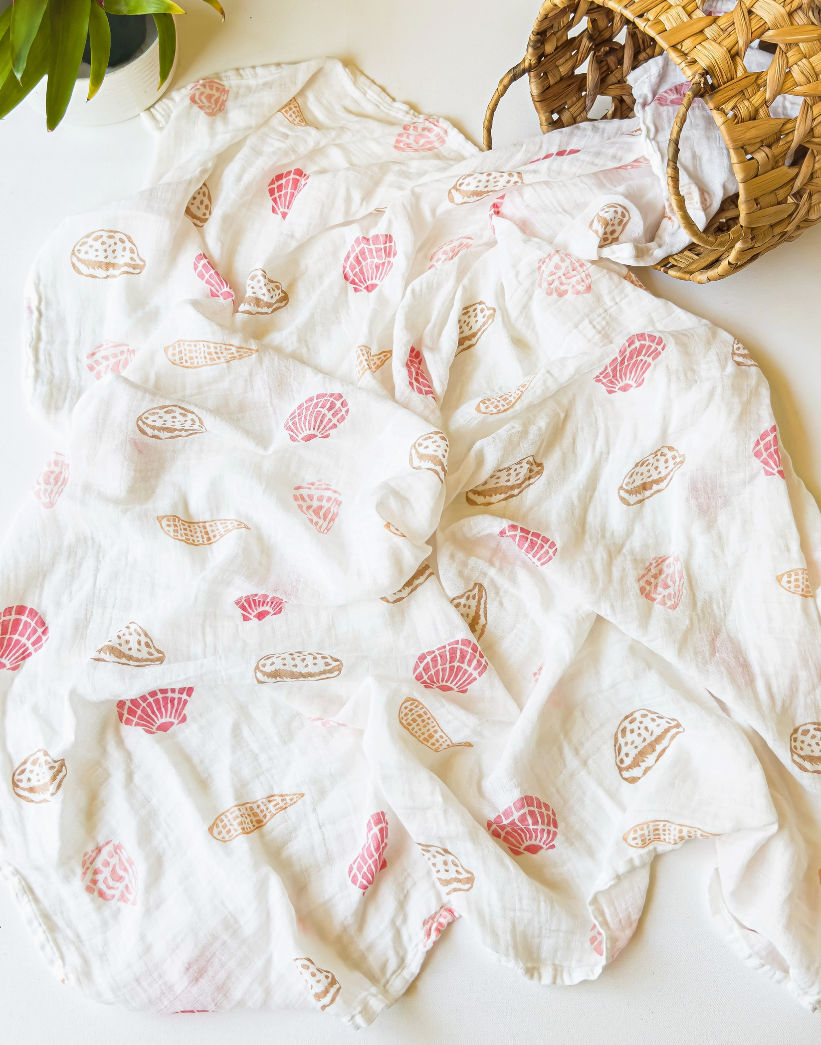 Seashell Baby Swaddle | Coastal