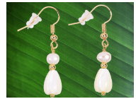 Pikake And Pearl Earrings