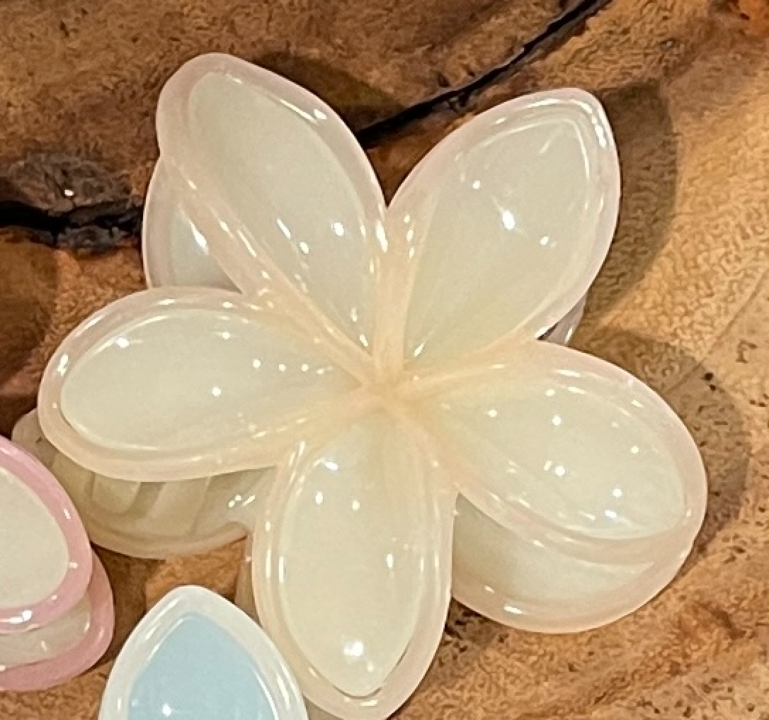 Plumeria Hair clip
