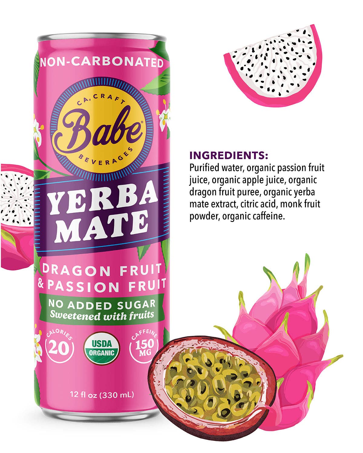 Yerba Mate Passion Dragon 12 oz