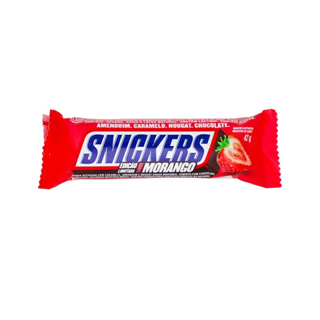 Snickers Strawberry Morango Brazil 42g case of 20
