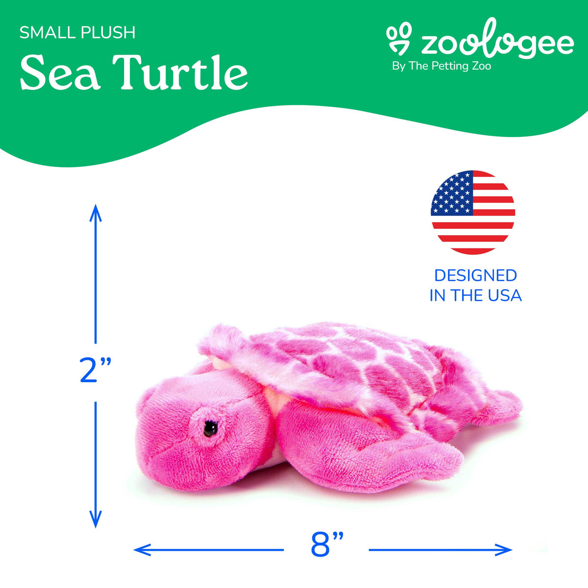 Scoopz Pink Sea Turtle Small 8" (20cm)