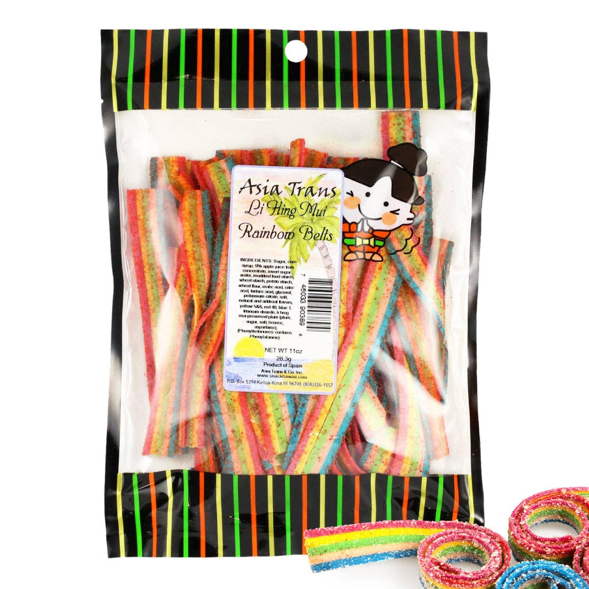Li Hing Mui Rainbow Belts