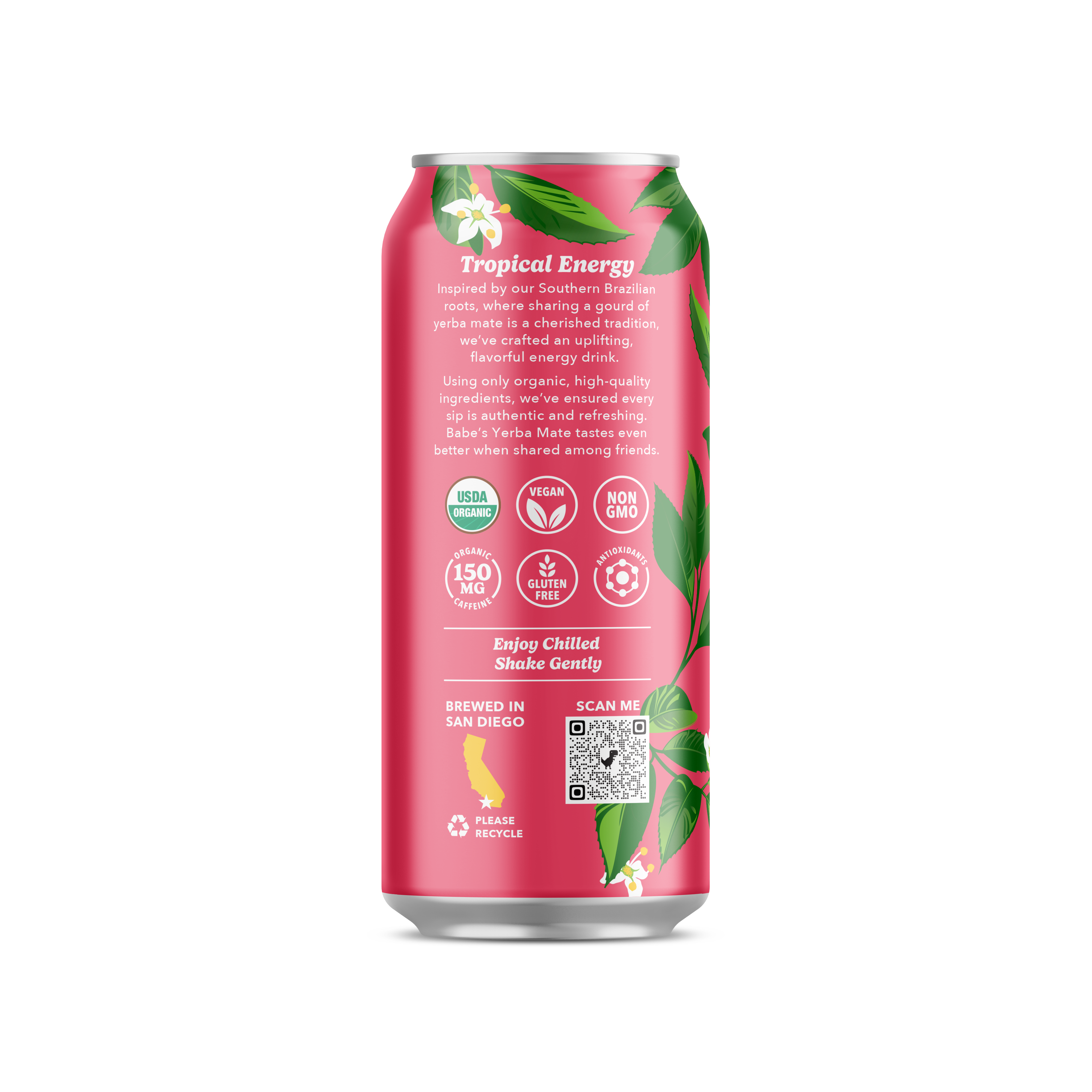 Strawberry Coconut Yerba Mate Tea