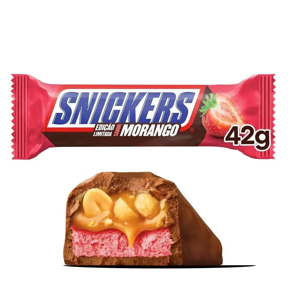 Snickers Strawberry Morango Brazil 42g case of 20