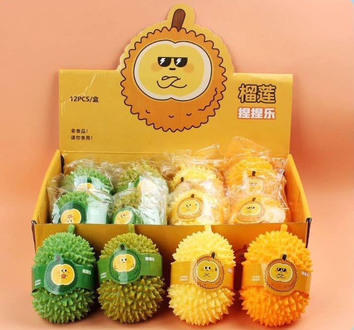 Durian Squeeze Toy for Stress Relief-12 Unit