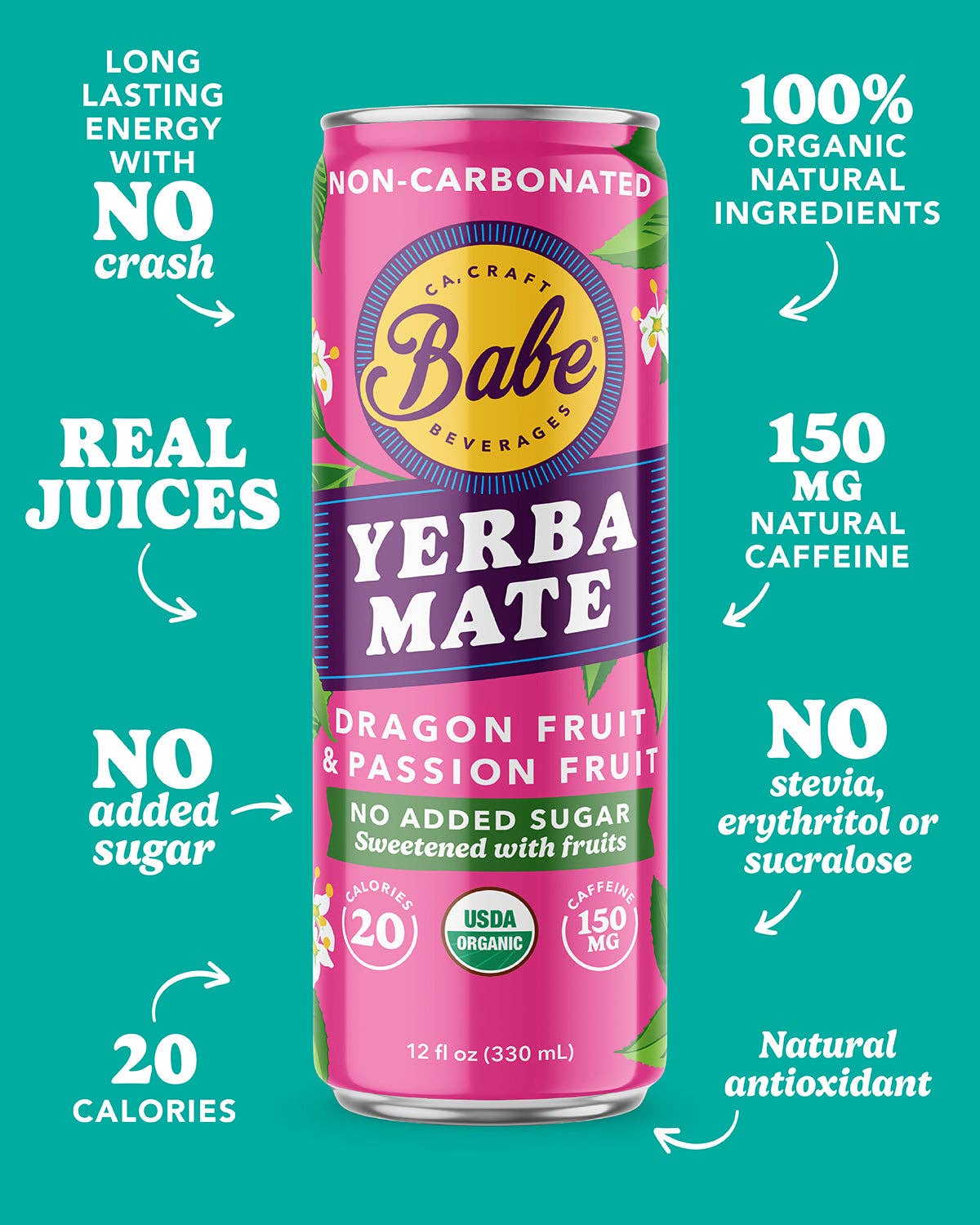 Yerba Mate Passion Dragon 12 oz