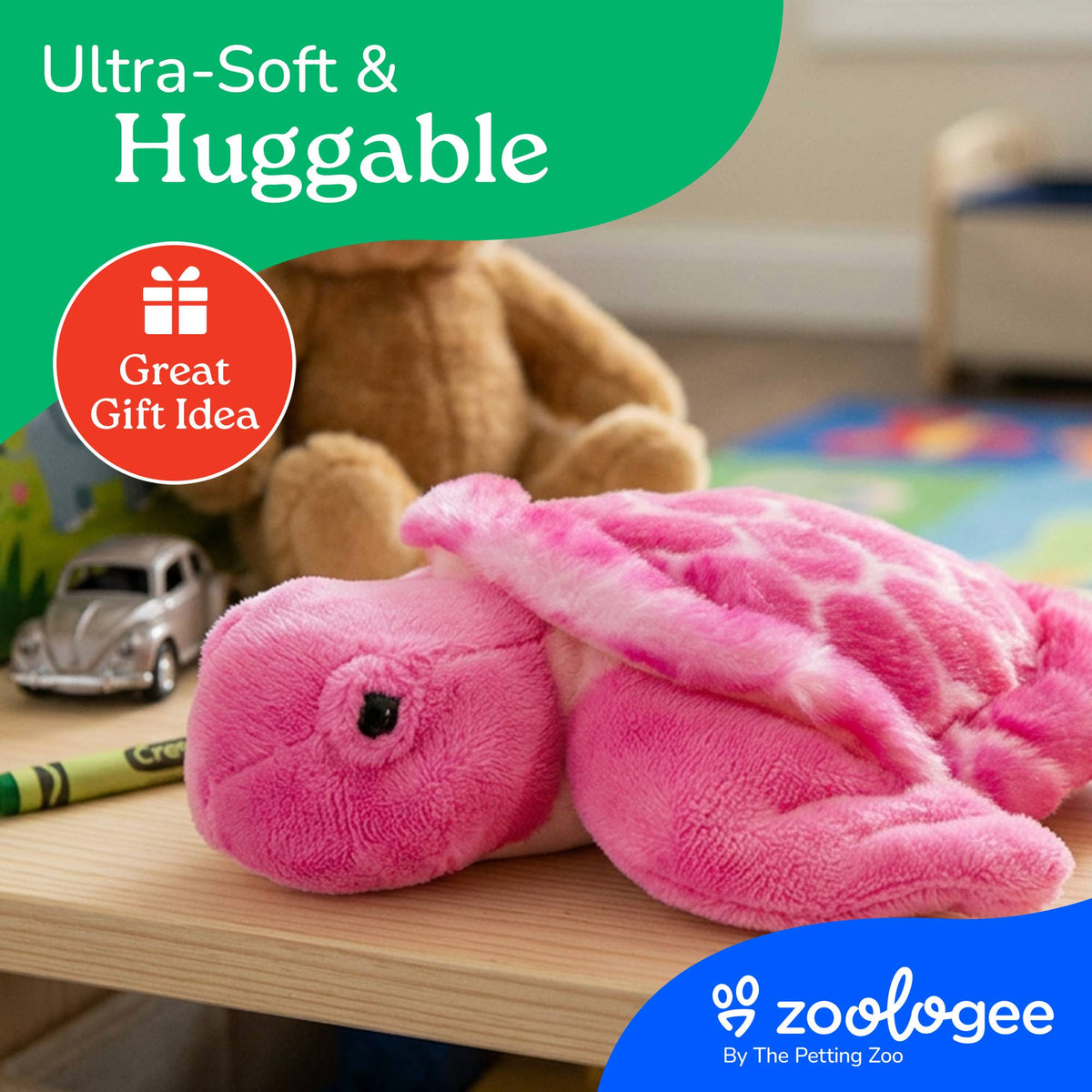 Scoopz Pink Sea Turtle Small 8" (20cm)