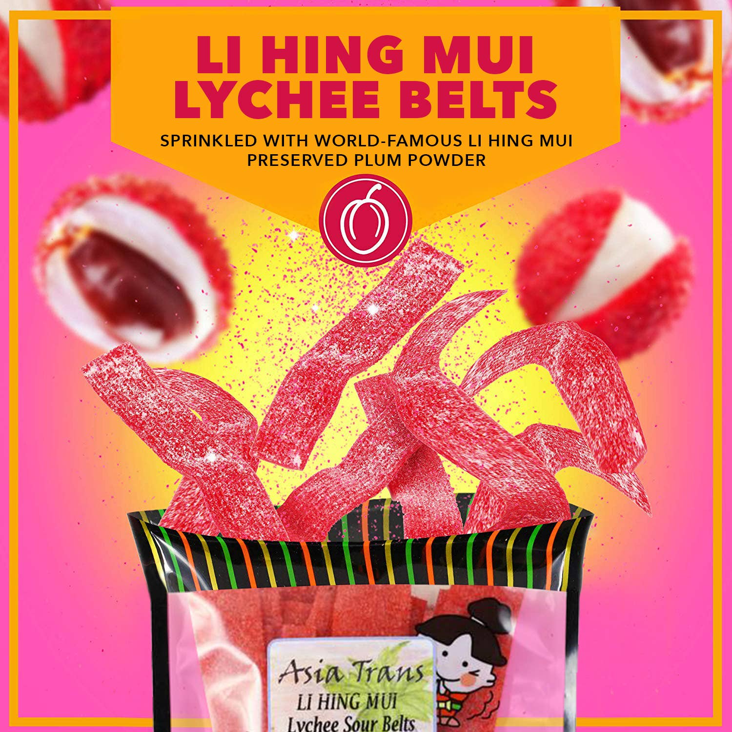 Li Hing Mui Lychee Sour Belts